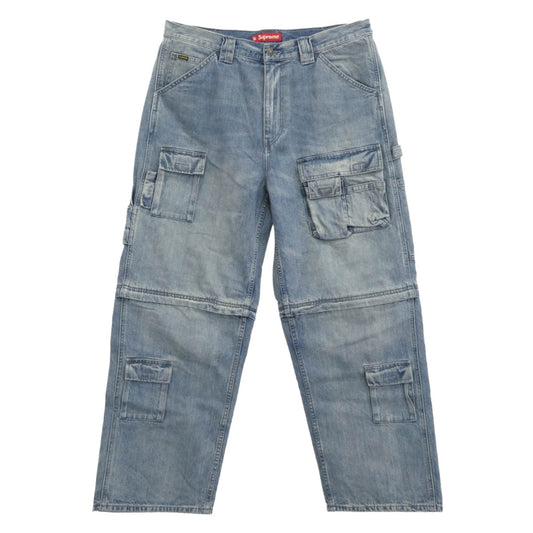 Supreme シュプリーム 25AW Zip-Off Utility Pant ジップオフ ユーティリティ デニム カーゴ パンツ インディゴブルー系 36 185/94A【中古】