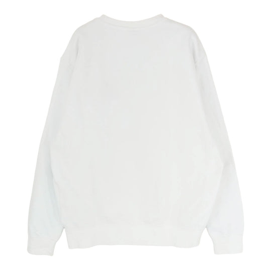 NIKE ナイキ FB7685-100 クラブ + FT LBR ロゴ刺繡 クルーネック スウェット トレーナー ホワイト系 L【中古】