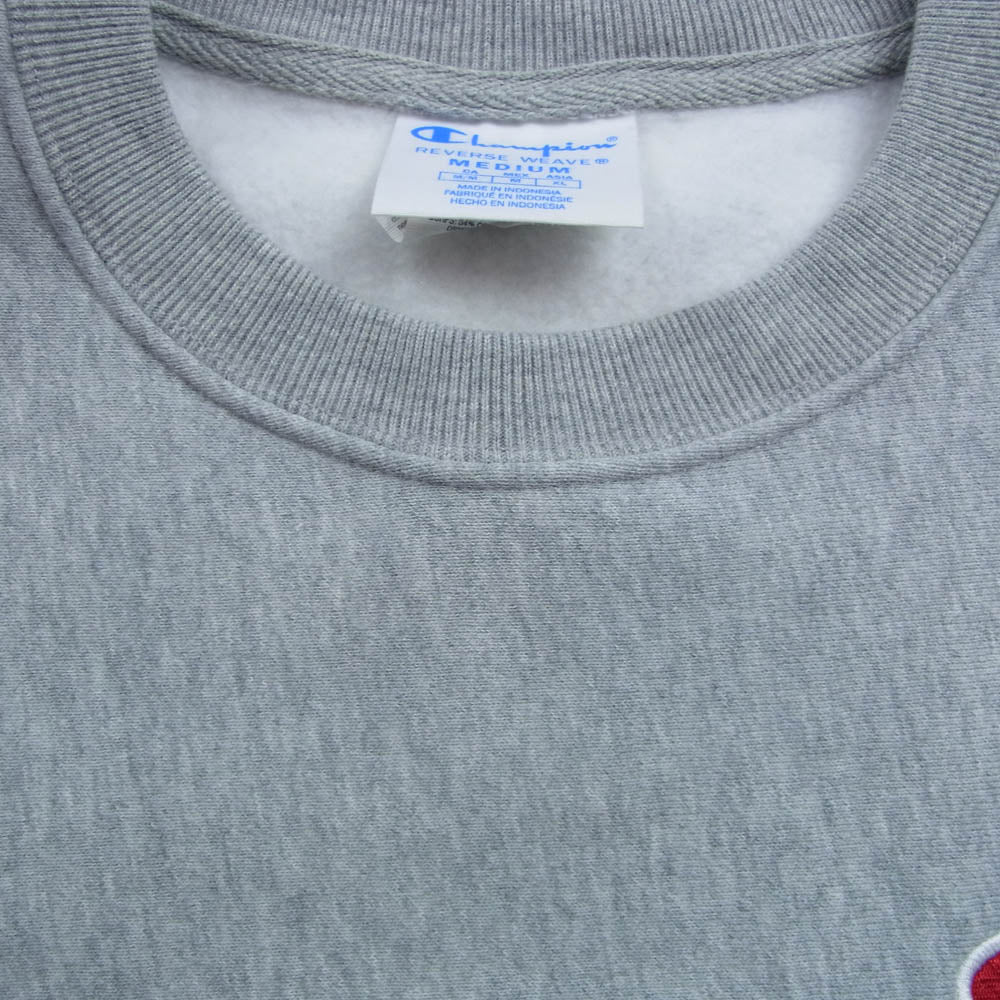 Champion チャンピオン Y06145 REVERSE WEAVE リバースウィーブ クルーネック スウェット トレーナー グレー系 M【中古】