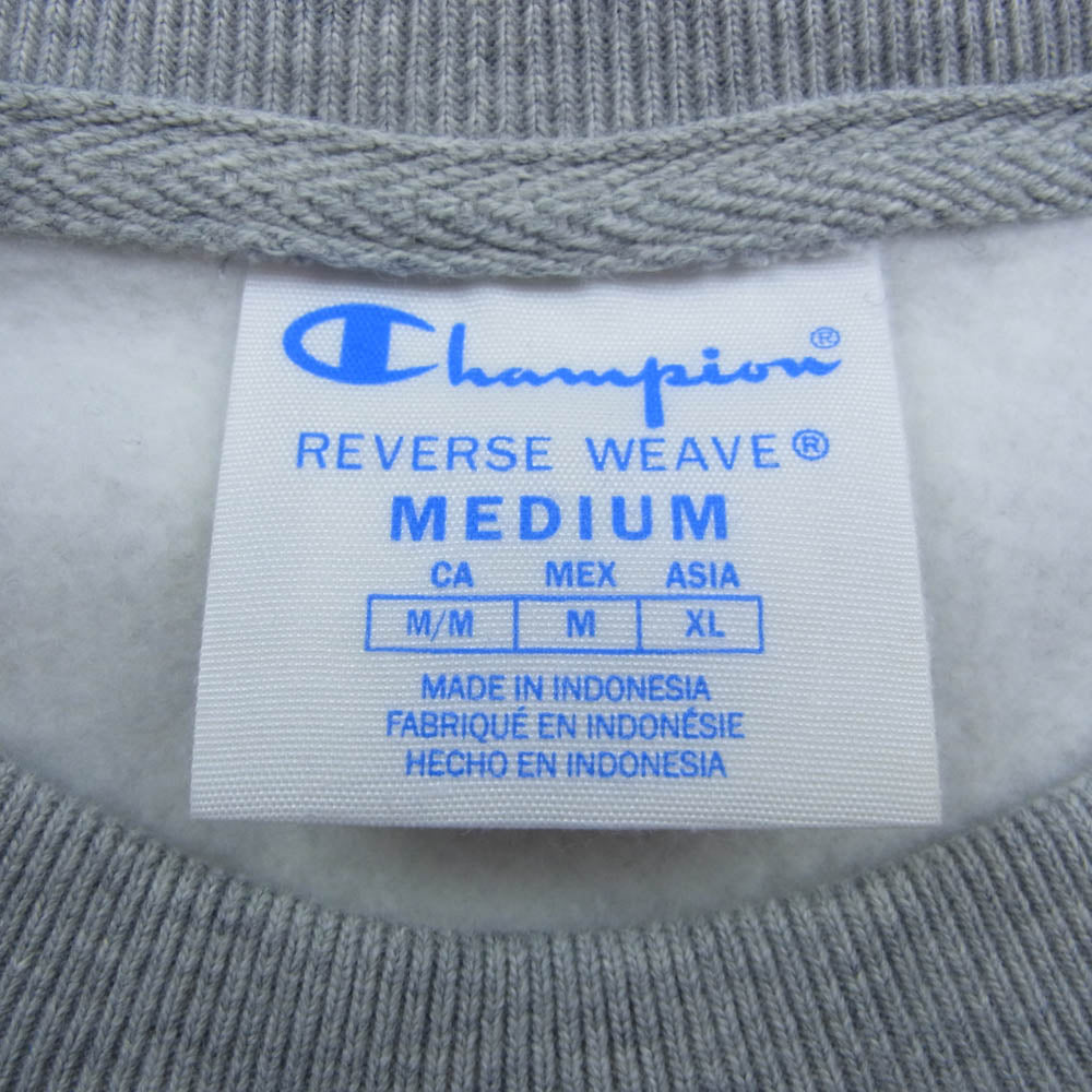 Champion チャンピオン Y06145 REVERSE WEAVE リバースウィーブ クルーネック スウェット トレーナー グレー系 M【中古】