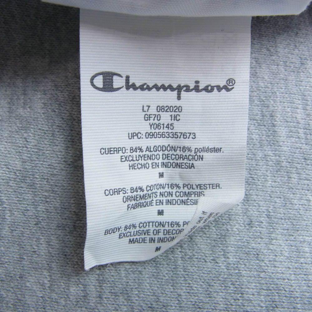 Champion チャンピオン Y06145 REVERSE WEAVE リバースウィーブ クルーネック スウェット トレーナー グレー系 M【中古】