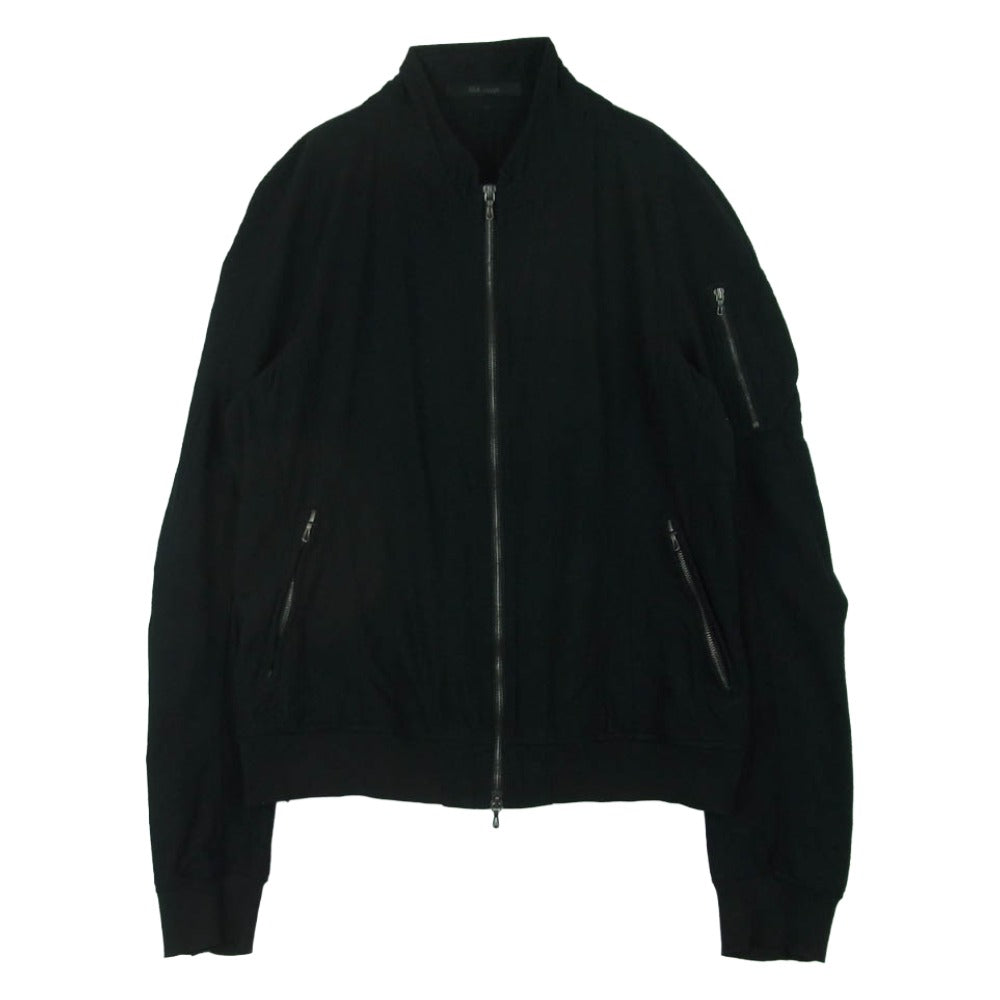 JULIUS ユリウス 11AW ナイロンサージ ジップアップ ジャケット ブルゾン 日本製 ブラック系 2【中古】