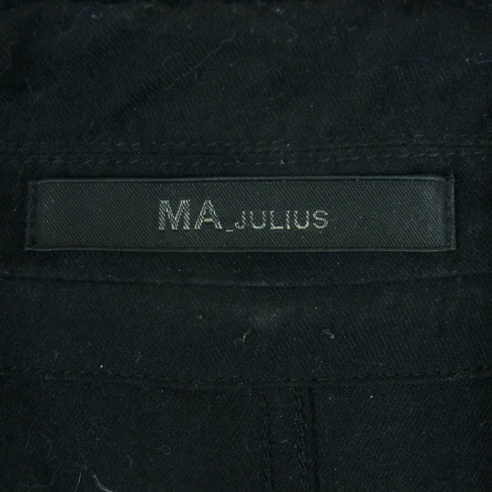 JULIUS ユリウス 11AW ナイロンサージ ジップアップ ジャケット ブルゾン 日本製 ブラック系 2【中古】