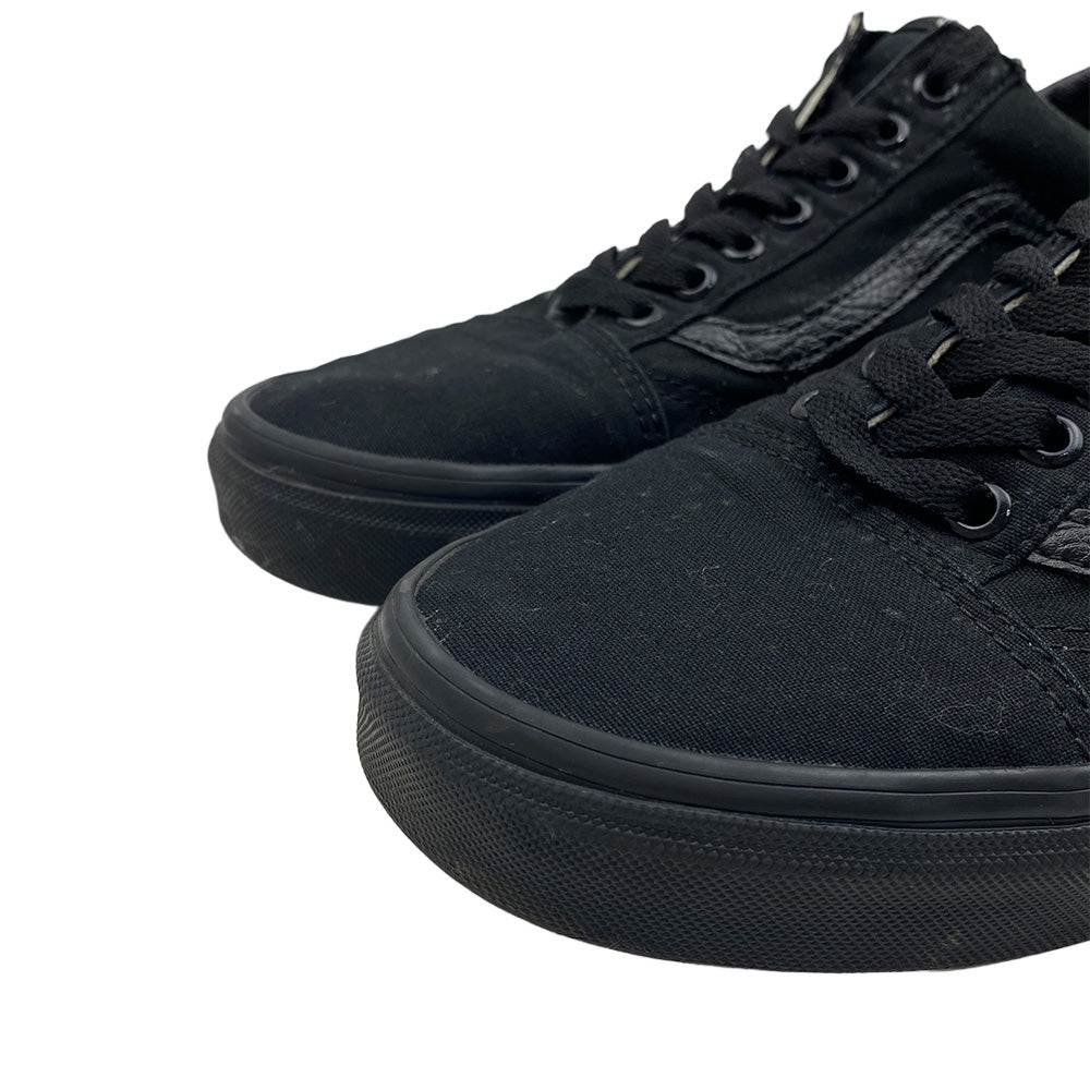 VANS バンズ OLD SKOOL BLACK BLACK オールドスクール ブラックブラック ローカット スニーカー シューズ ブラック系 27cm【中古】