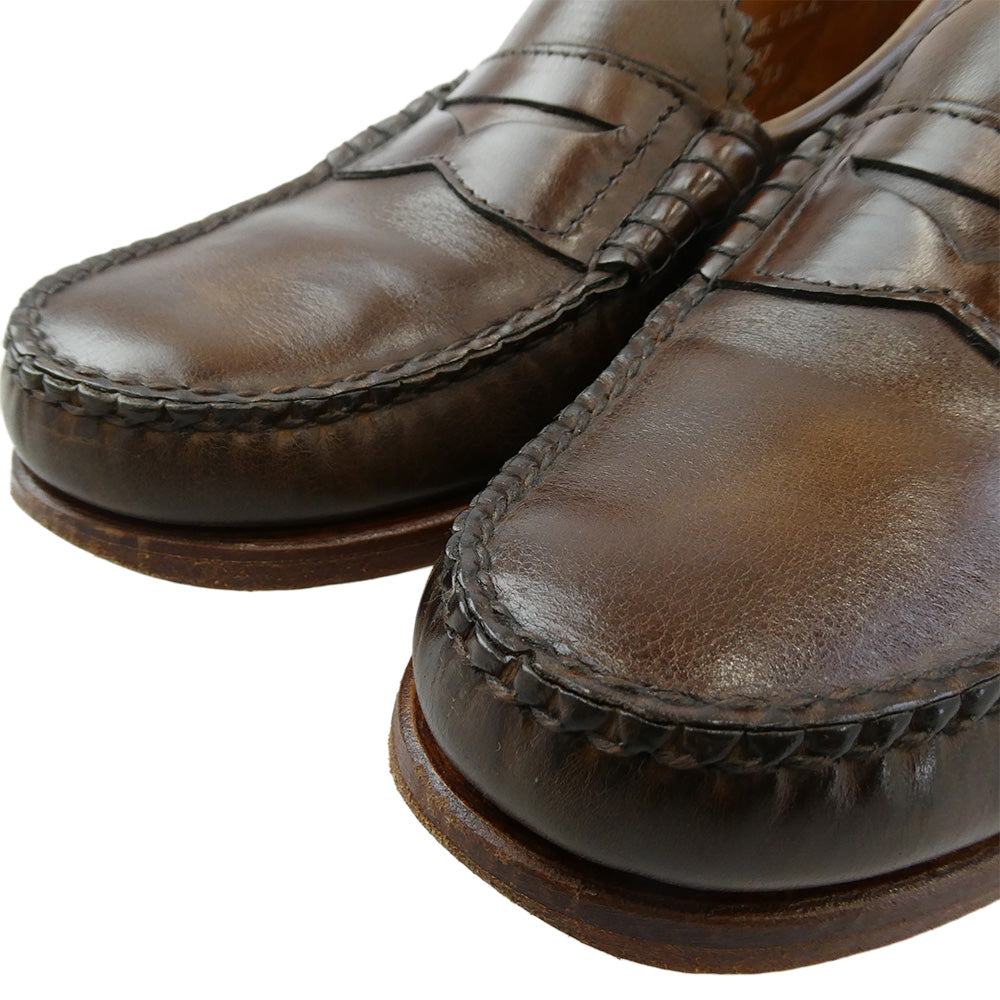 ランコート AI90657 BEEFROLL PENNY LOAFER ペニー ローファー シューズ ブラウン系【中古】