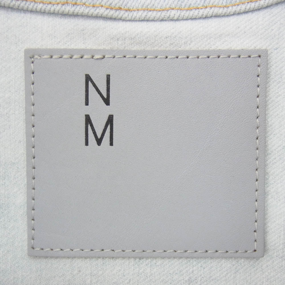 New Manual ニューマニュアル 023 LV T-BACK DENIM JACKET BLEACH 針シンチ デニムジャケット Gジャン インディゴブルー系 F【中古】