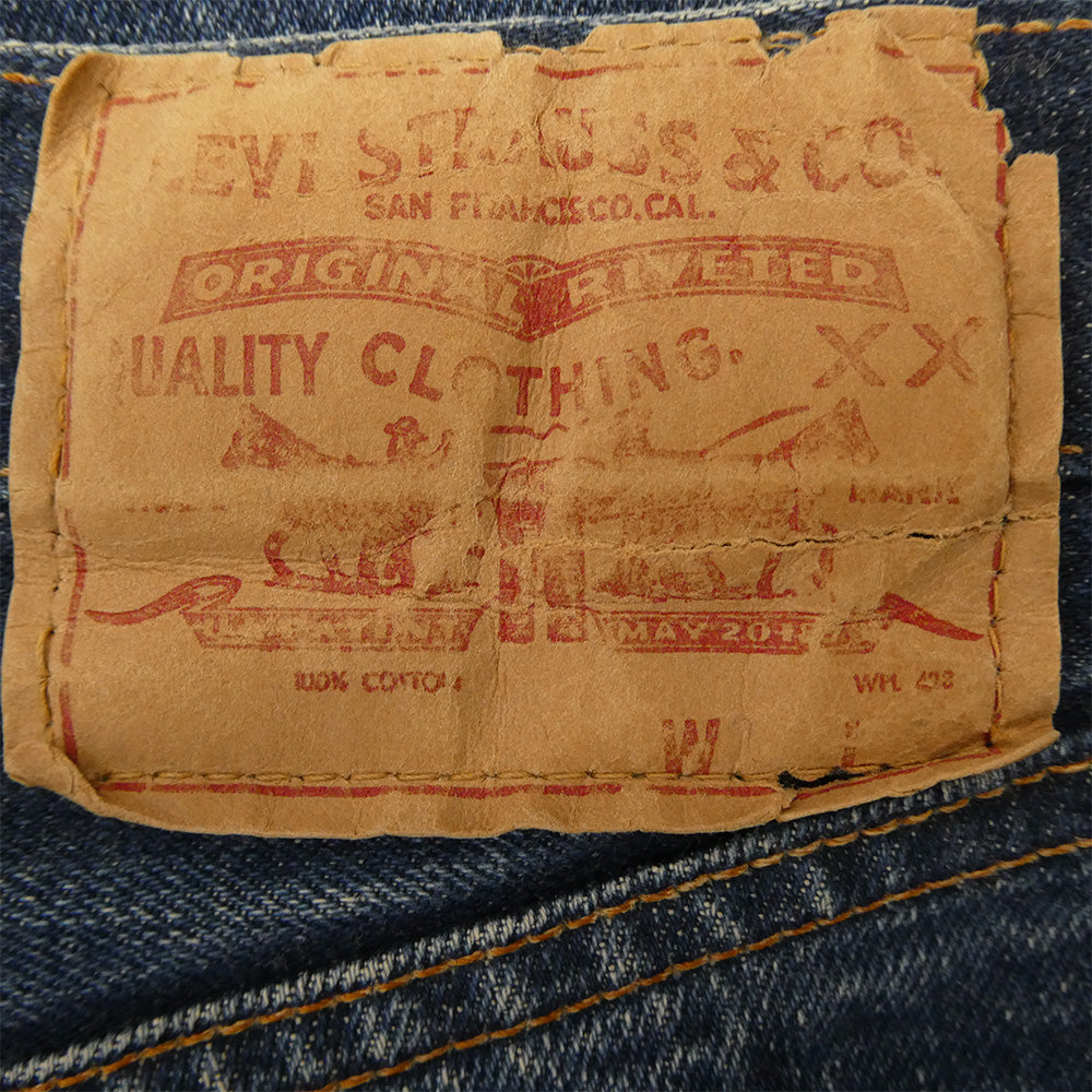 Levi's リーバイス 501 66前期 両面BIGE ビッグE ボタン裏6 ボタンフライ デニムパンツ ジーンズ インディゴブルー系 サイズ不明【中古】