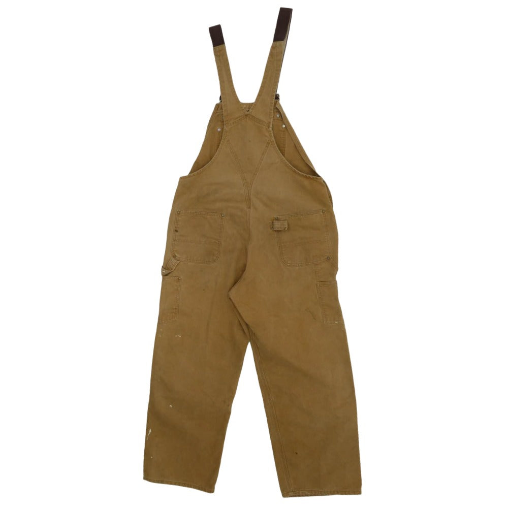 Carhartt カーハート USA製 ダック コットン オーバーオール ブラウン系【中古】