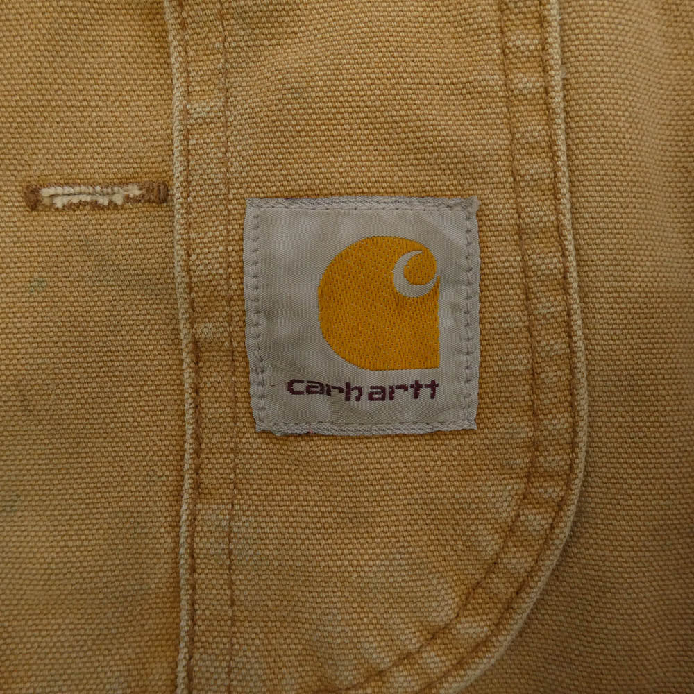 Carhartt カーハート USA製 ダック コットン オーバーオール ブラウン系【中古】