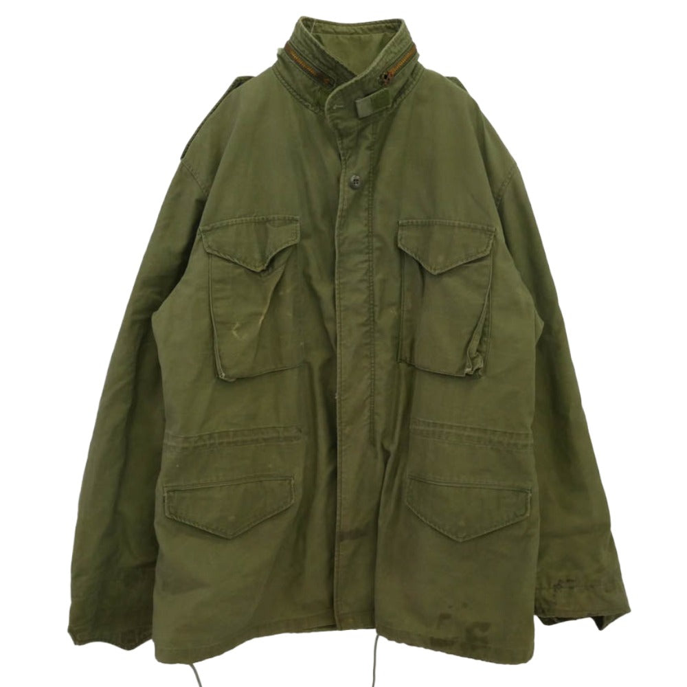 ユーエスアーミー 4th 軍物 M-65 フィールド ジャケット カーキ系 L【中古】