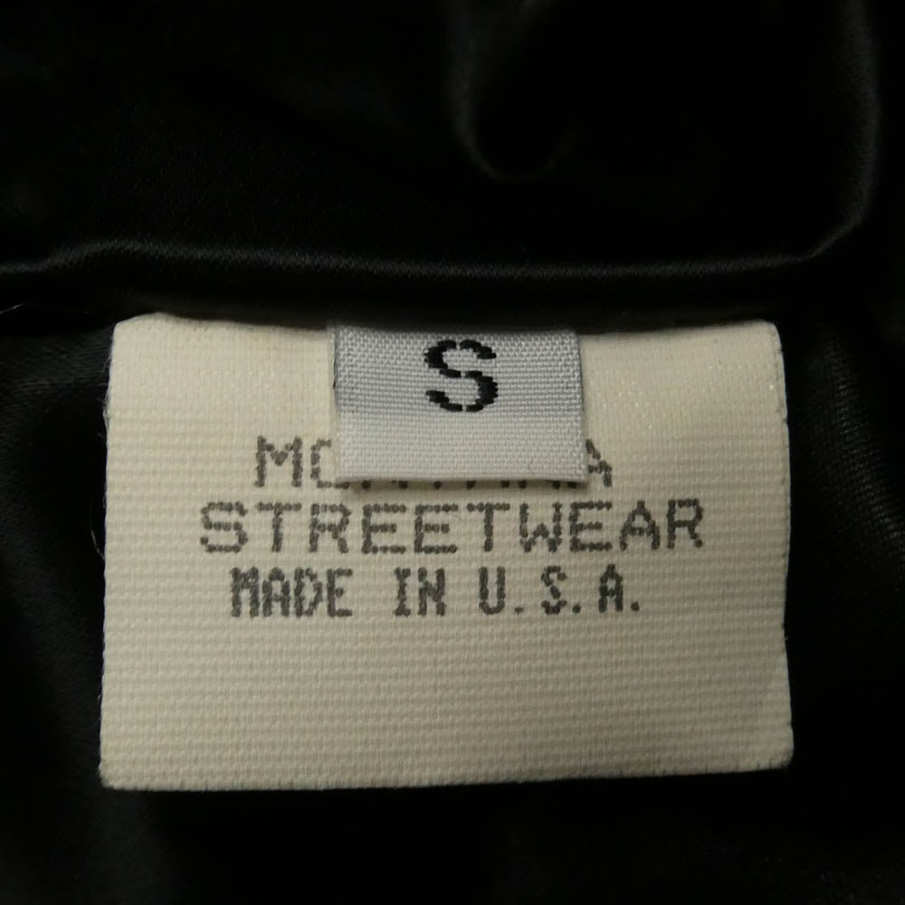 A&G エーアンドジー クロスボタン バックフレアニー レザー シャツ ジャケット ブラック系 シルバー系 S【中古】