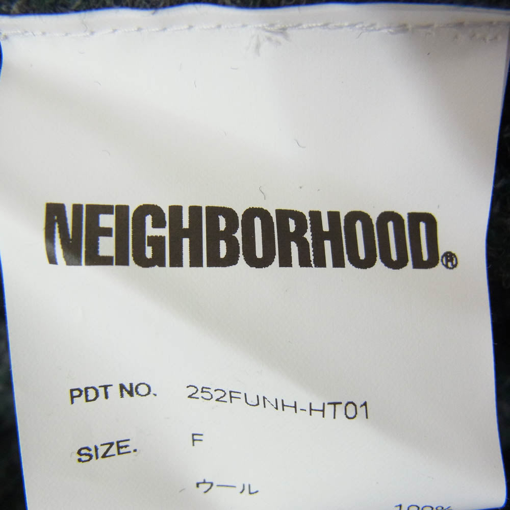 NEIGHBORHOOD ネイバーフッド 25AW 252FUNH-HT01 JP BEANIE ジープ ビーニー ニット キャップ グリーン系 F【極上美品】【中古】