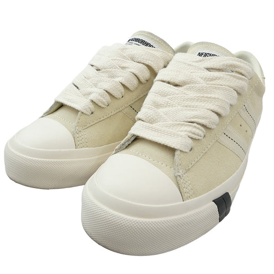 NEIGHBORHOOD ネイバーフッド 25260PKN-FWM01 ROYAL PLUS SUEDE LO ローカット スニーカー オフホワイト ベージュ系 25.5cm【中古】
