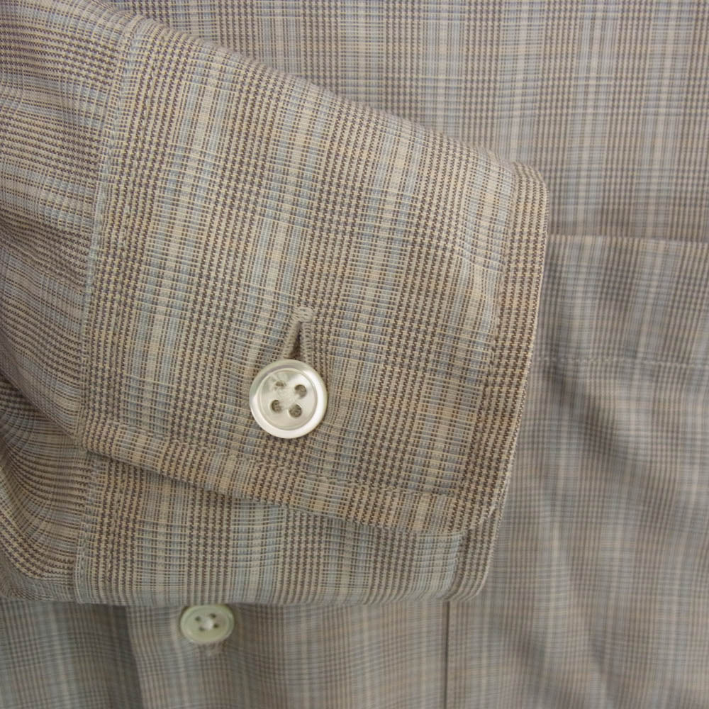 AURALEE オーラリー 20SS A20SS01LC SUPER LIGHT WOOL CHECK SHIRTS スーパー ライト ウール チェック 長袖 シャツ グレー系 4【中古】