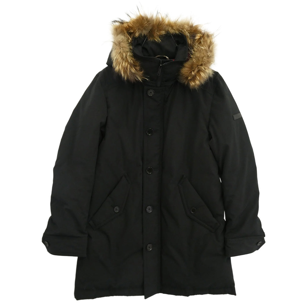 BLACK LABELCRESTBRIDGE ブラックレーベルクレストブリッジ 51F75-875-09 ファー ダウン ジャケット ファー着脱可能 ブラック系 L【美品】【中古】