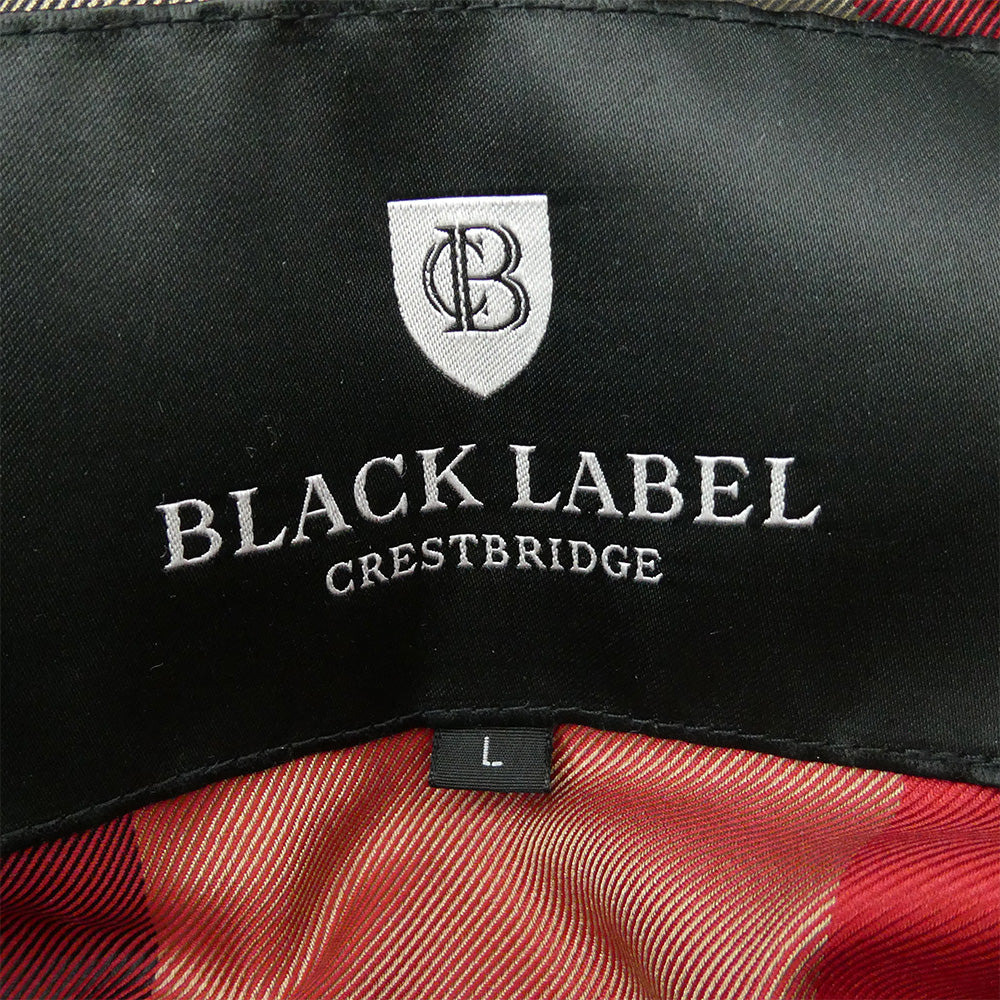 BLACK LABELCRESTBRIDGE ブラックレーベルクレストブリッジ 51F75-875-09 ファー ダウン ジャケット ファー着脱可能 ブラック系 L【美品】【中古】
