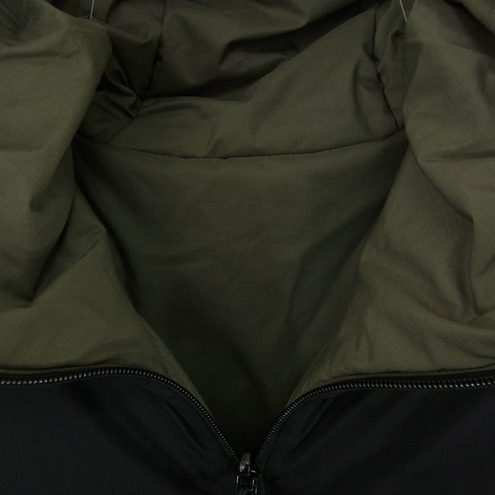 THE NORTH FACE ノースフェイス NY82080 REVERSIBLE ANYTIME INSULATED HOODIE 中綿 リバーシブル エニータイム インサレーテッド フーディ ジャケット カーキ系 XL【中古】