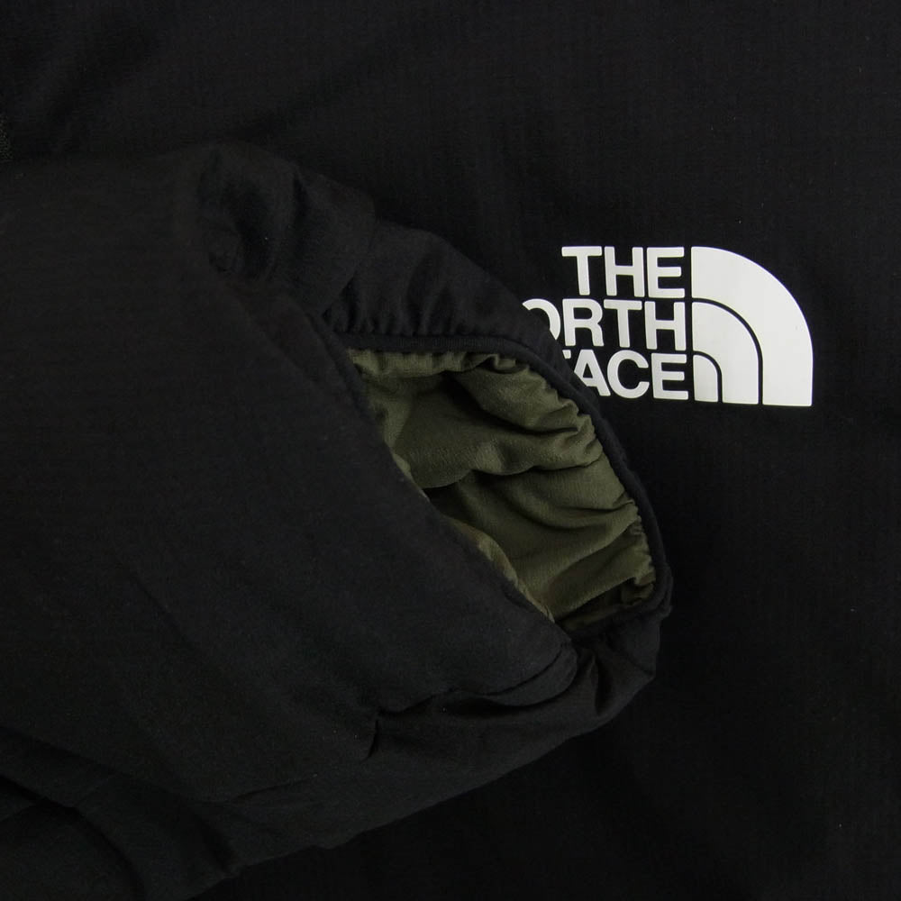THE NORTH FACE ノースフェイス NY82080 REVERSIBLE ANYTIME INSULATED HOODIE 中綿 リバーシブル エニータイム インサレーテッド フーディ ジャケット カーキ系 XL【中古】