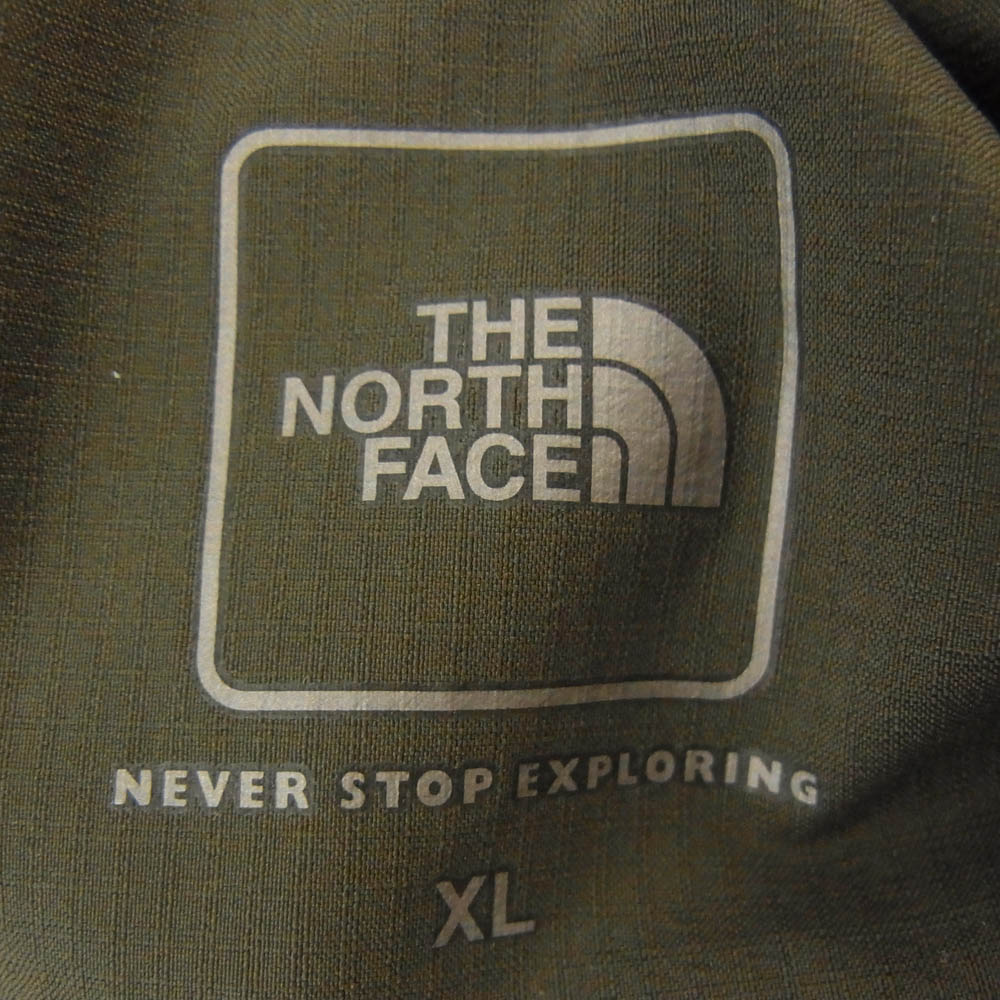 THE NORTH FACE ノースフェイス NY82080 REVERSIBLE ANYTIME INSULATED HOODIE 中綿 リバーシブル エニータイム インサレーテッド フーディ ジャケット カーキ系 XL【中古】