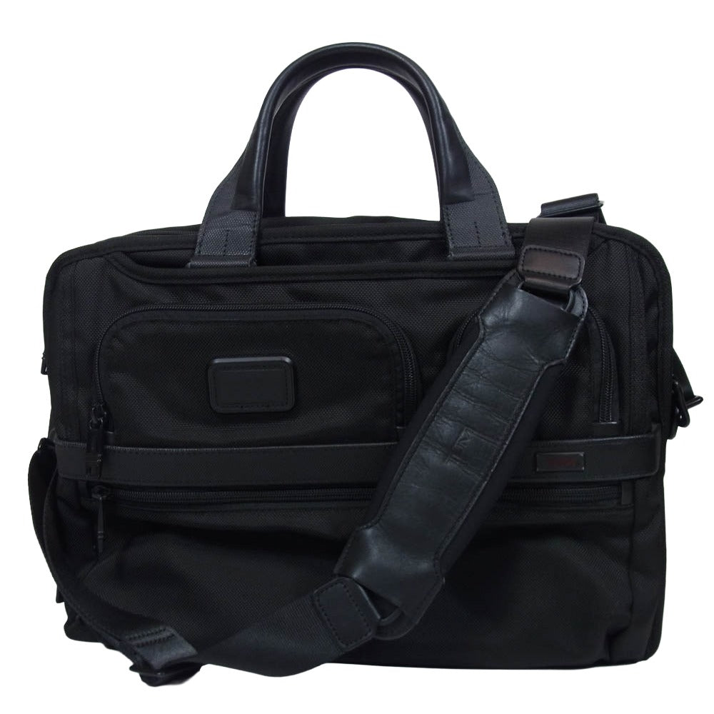 TUMI トゥミ 26141D2 アルファ2 エクスパンダブル 2WAY ショルダーバッグ ビジネスバッグ ブラック系【中古】