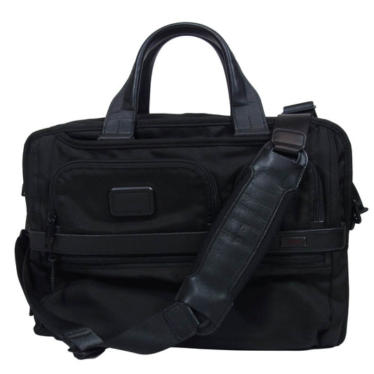 TUMI トゥミ 26141D2 アルファ2 エクスパンダブル 2WAY ショルダーバッグ ビジネスバッグ ブラック系【中古】