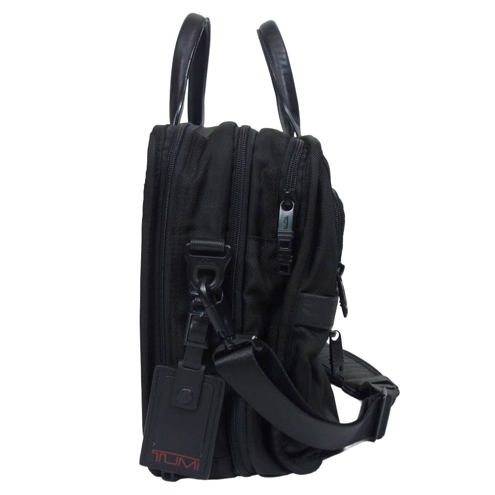 TUMI トゥミ 26141D2 アルファ2 エクスパンダブル 2WAY ショルダーバッグ ビジネスバッグ ブラック系【中古】