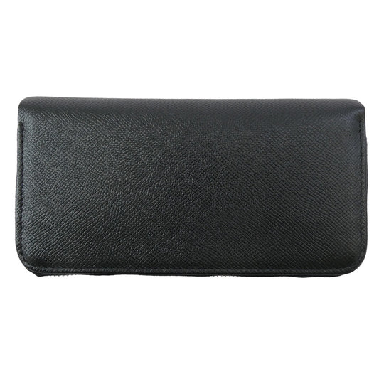 WHITE HOUSE COX ホワイトハウスコックス レザー ラウンドファスナー 長財布 ブラック系【中古】