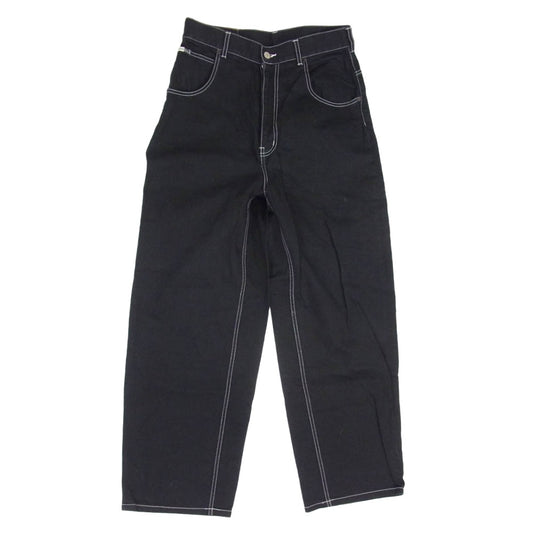 ピースデニム ホワイトステッチ ブラックデニム パンツ ブラック系 S【中古】