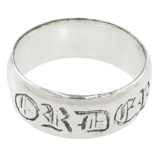 ROYAL ORDER ロイヤルオーダー BAND バンド ロゴ リング シルバー系 25号【中古】