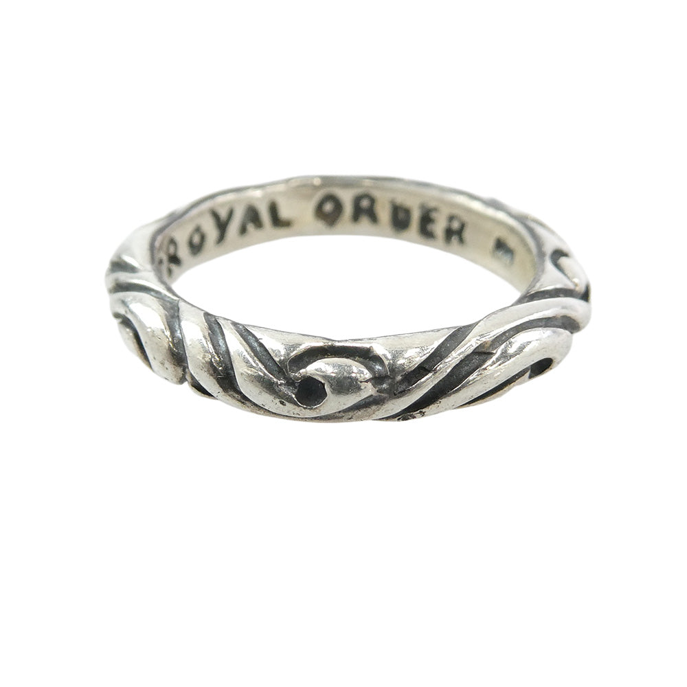 ROYAL ORDER ロイヤルオーダー BAND リボン バンド リング シルバー系 13.5号【中古】