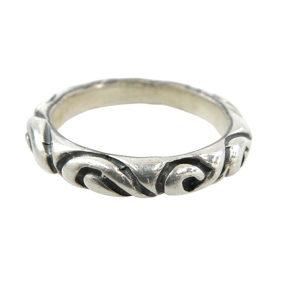 ROYAL ORDER ロイヤルオーダー BAND リボン バンド リング シルバー系 13.5号【中古】