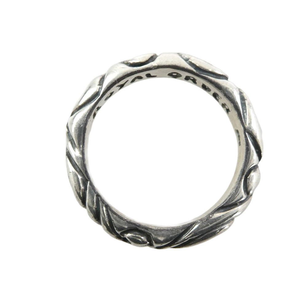 ROYAL ORDER ロイヤルオーダー BAND リボン バンド リング シルバー系 13.5号【中古】