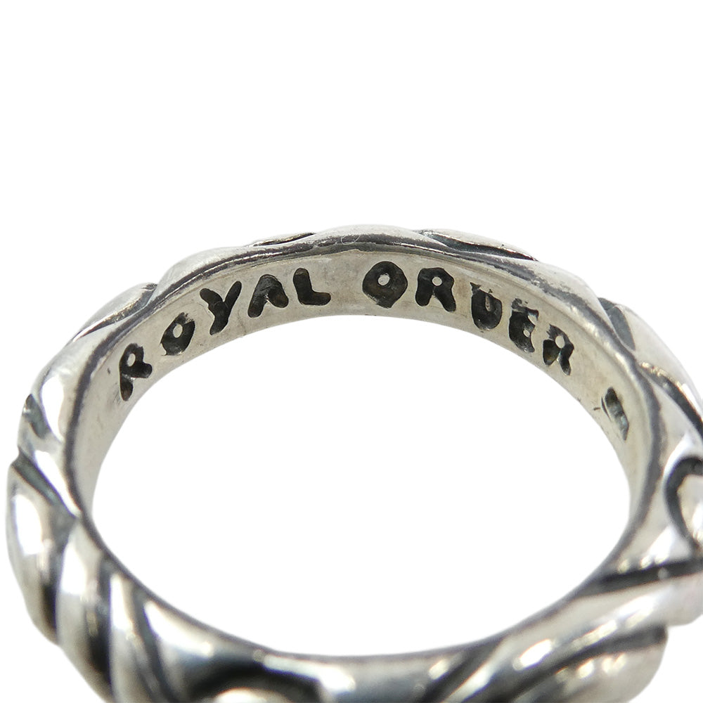 ROYAL ORDER ロイヤルオーダー BAND リボン バンド リング シルバー系 13.5号【中古】
