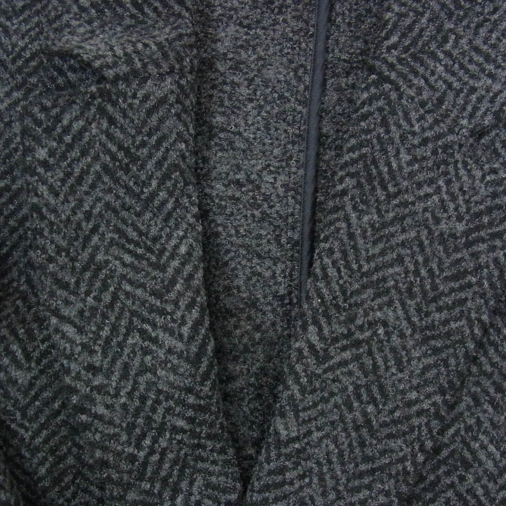 MACPHEE マカフィー ヘリンボーン柄 ダブルブレスト ジャケット ブラック系 36【中古】