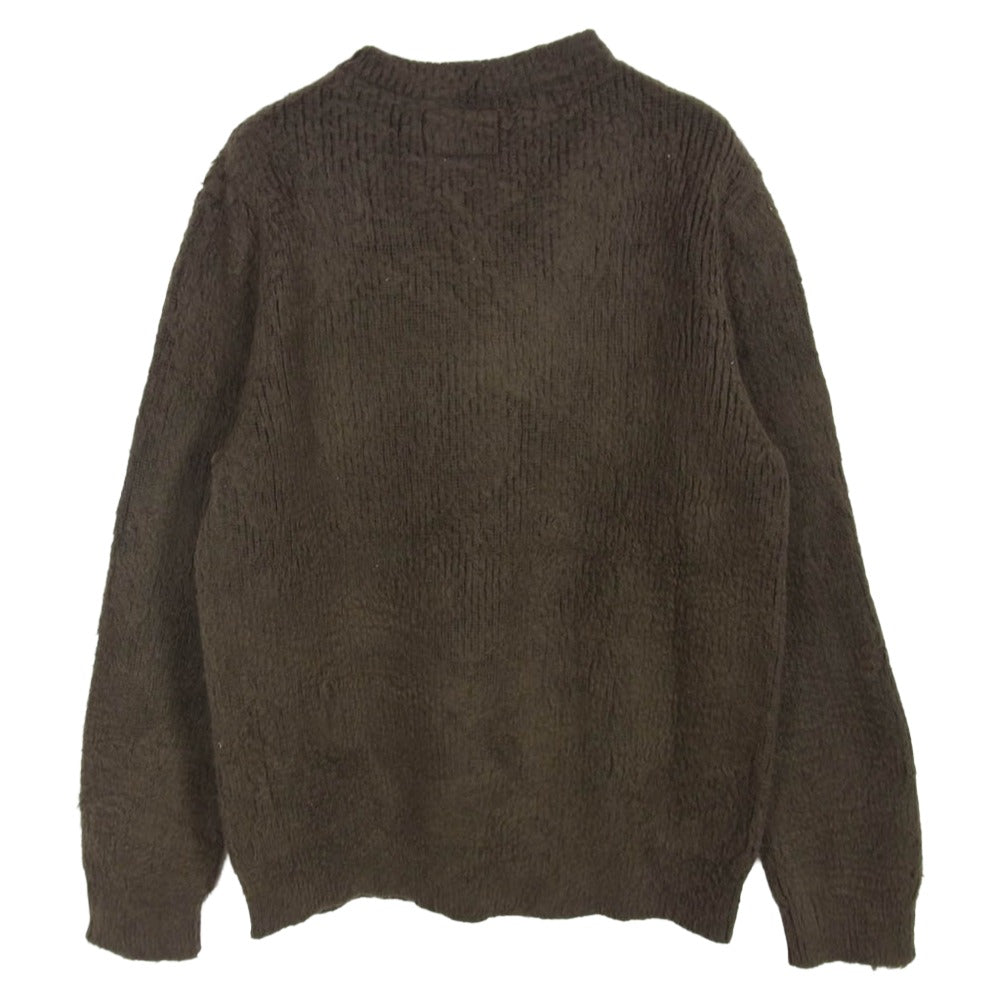 NUMBER(N)INE ナンバーナイン 03AW 宮下貴裕本人期 2003 カート期 KOOKSタグ V-neck pullover Vネック ニット プルオーバー セーター ブラウン系 2【中古】