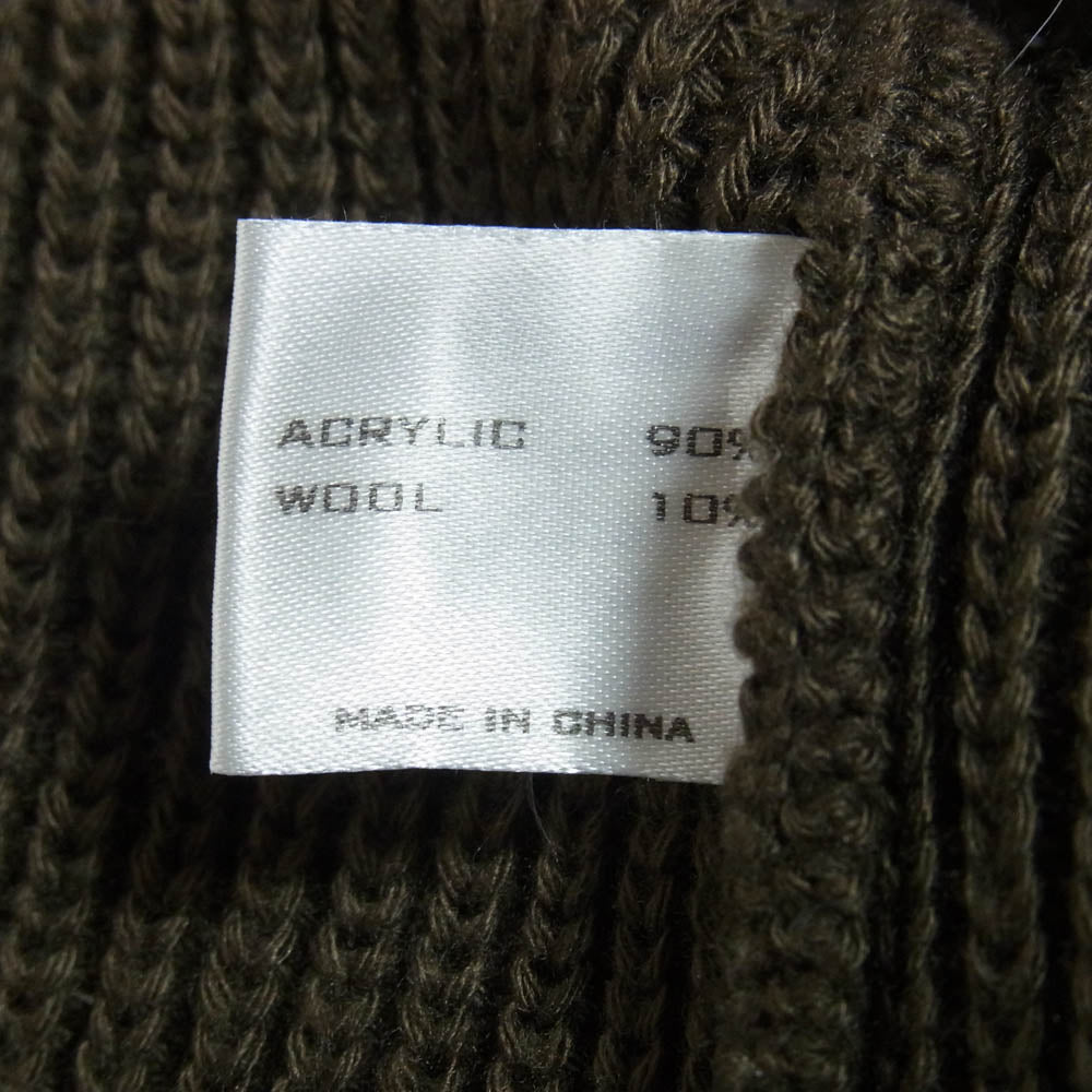 NUMBER(N)INE ナンバーナイン 03AW 宮下貴裕本人期 2003 カート期 KOOKSタグ V-neck pullover Vネック ニット プルオーバー セーター ブラウン系 2【中古】