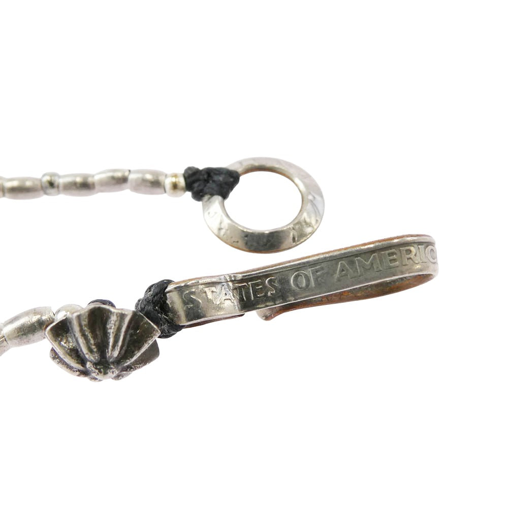 ノースワークス bead anklet ビーズ アンクレット シルバー系 ブルー系【中古】