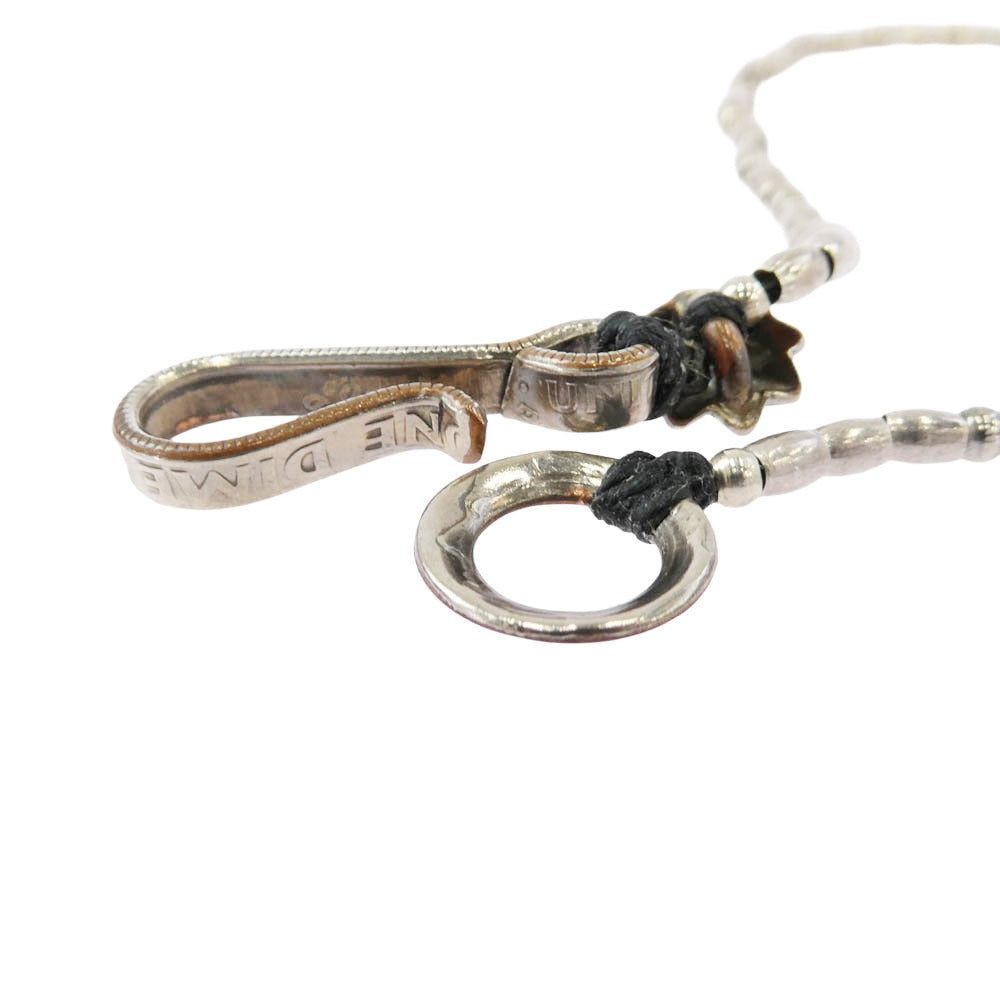 ノースワークス bead anklet ビーズ アンクレット シルバー系 ブルー系【中古】