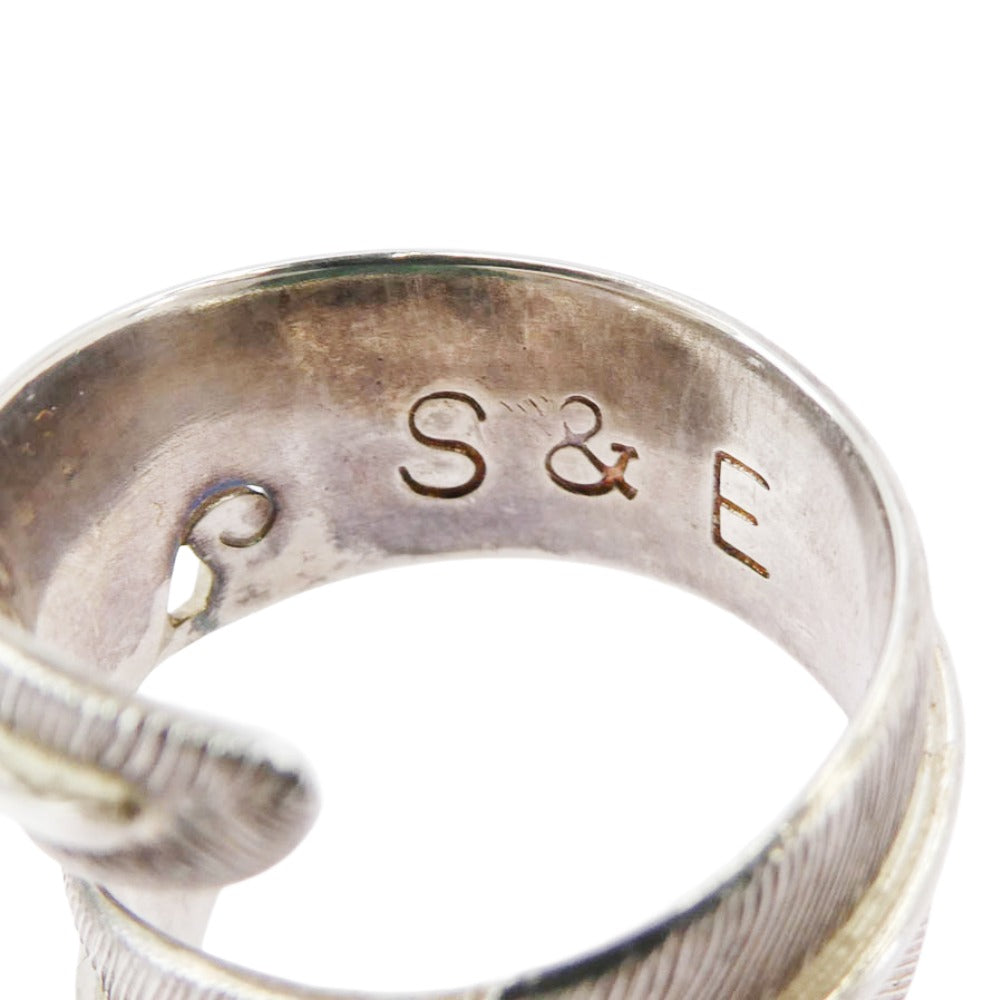 サンセットアンドイーグル FEATHER フェザーリング シルバー系 15号【中古】