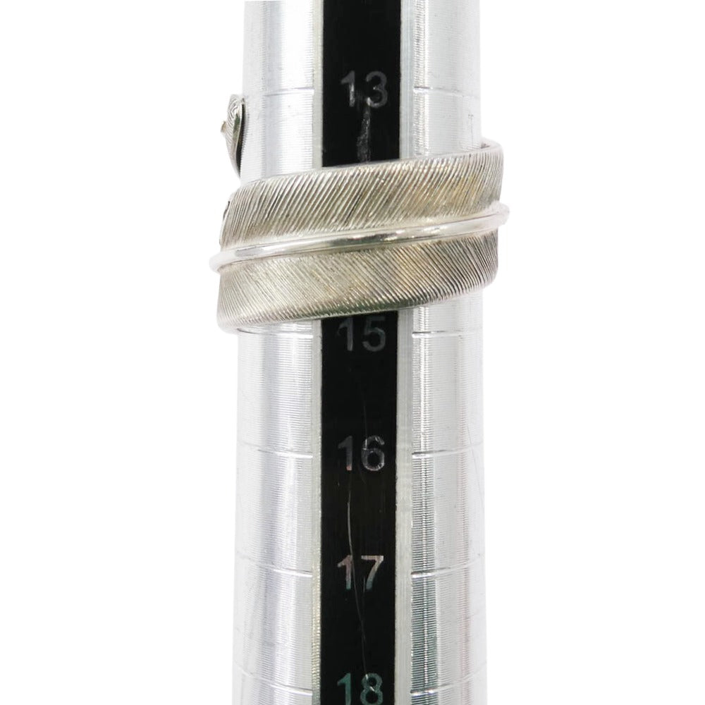 サンセットアンドイーグル FEATHER フェザーリング シルバー系 15号【中古】