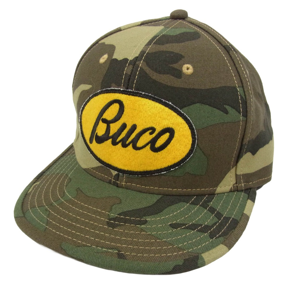 The REAL McCOY'S ザリアルマッコイズ BA22102 BUCO STRAP-BACK CAP CAMOFLAUGE ブコ ストラップバック キャップ 帽子 カーキ系【美品】【中古】