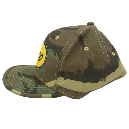 The REAL McCOY'S ザリアルマッコイズ BA22102 BUCO STRAP-BACK CAP CAMOFLAUGE ブコ ストラップバック キャップ 帽子 カーキ系【美品】【中古】