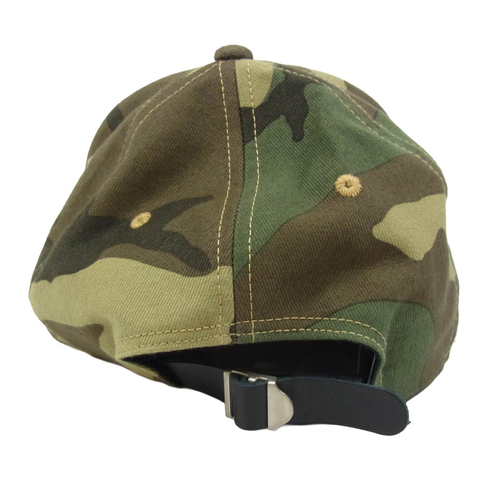 The REAL McCOY'S ザリアルマッコイズ BA22102 BUCO STRAP-BACK CAP CAMOFLAUGE ブコ ストラップバック キャップ 帽子 カーキ系【美品】【中古】