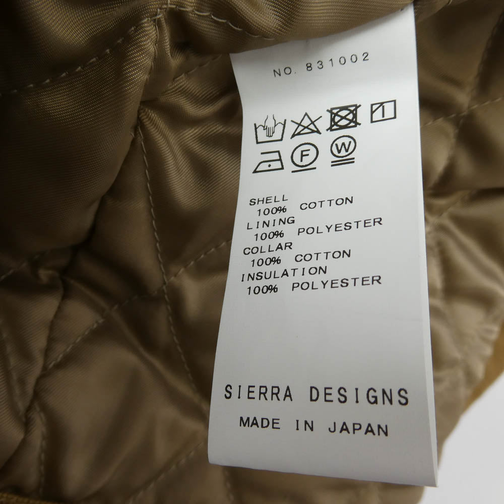 SIERRA DESIGNS シエラデザイン COTTON COVERALL コットン カバーオール ジャケット ブラウン系 M【美品】【中古】