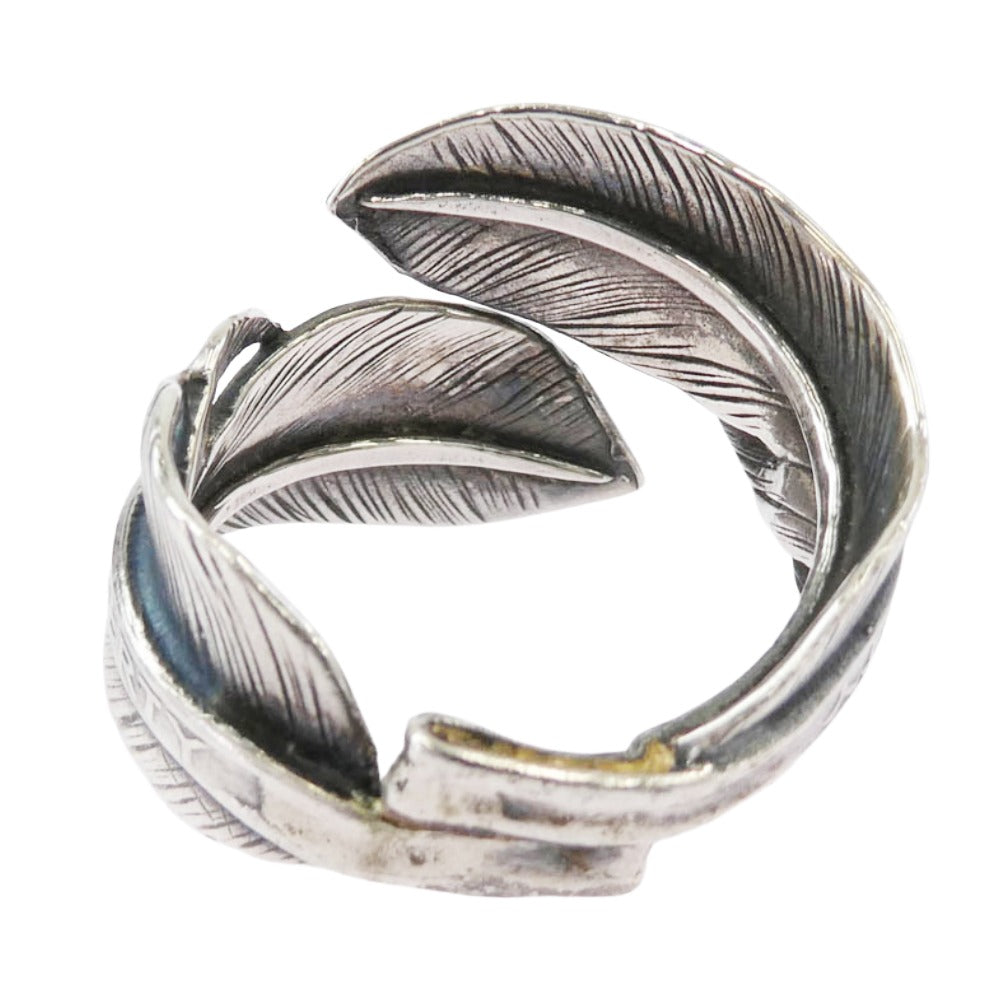 ノースワークス LIBERTY DOUBLE FEATHER リバティー ダブル フェザー リング シルバー系 20号【中古】