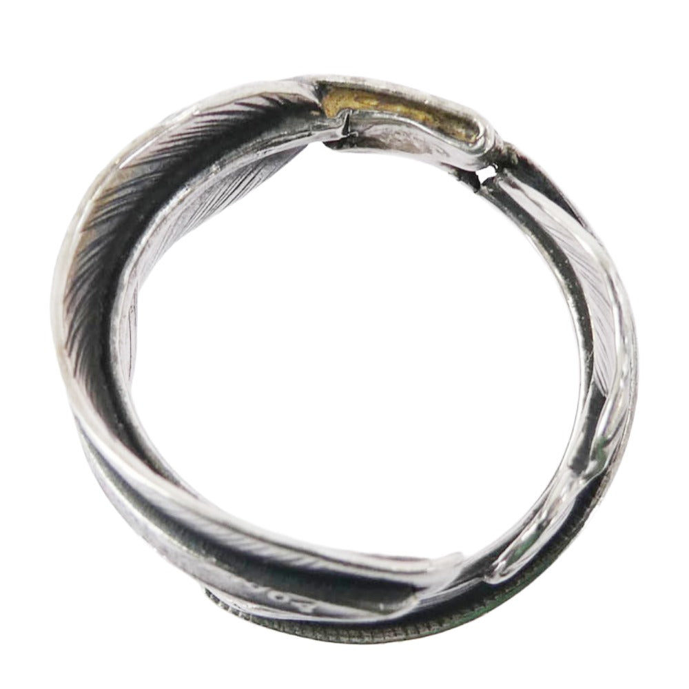 ノースワークス LIBERTY DOUBLE FEATHER リバティー ダブル フェザー リング シルバー系 20号【中古】