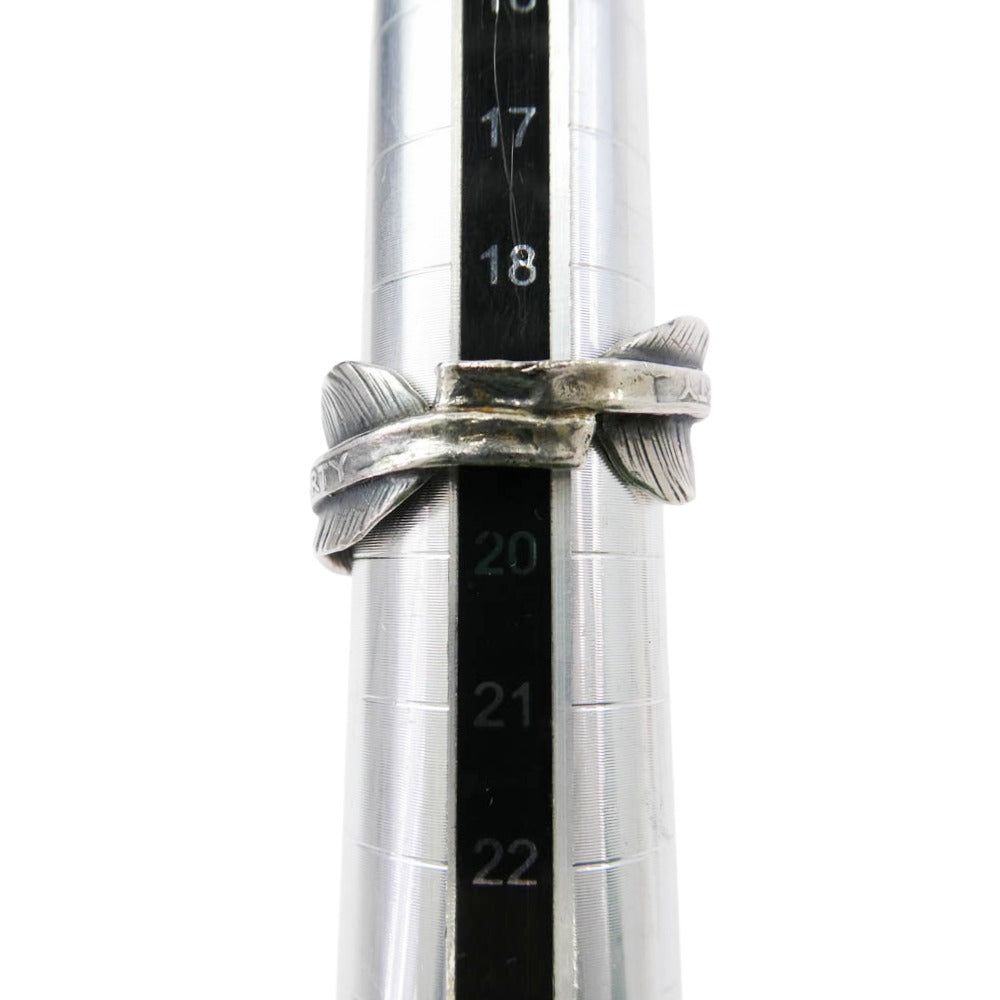 ノースワークス LIBERTY DOUBLE FEATHER リバティー ダブル フェザー リング シルバー系 20号【中古】