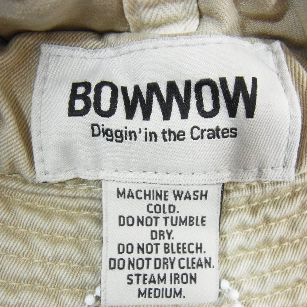 BOWWOW バウワウ BW241-M4CH M-41 CHINO HAT ヴィンテージ加工 チノ ハット 帽子 カーキ系【新古品】【未使用】【中古】