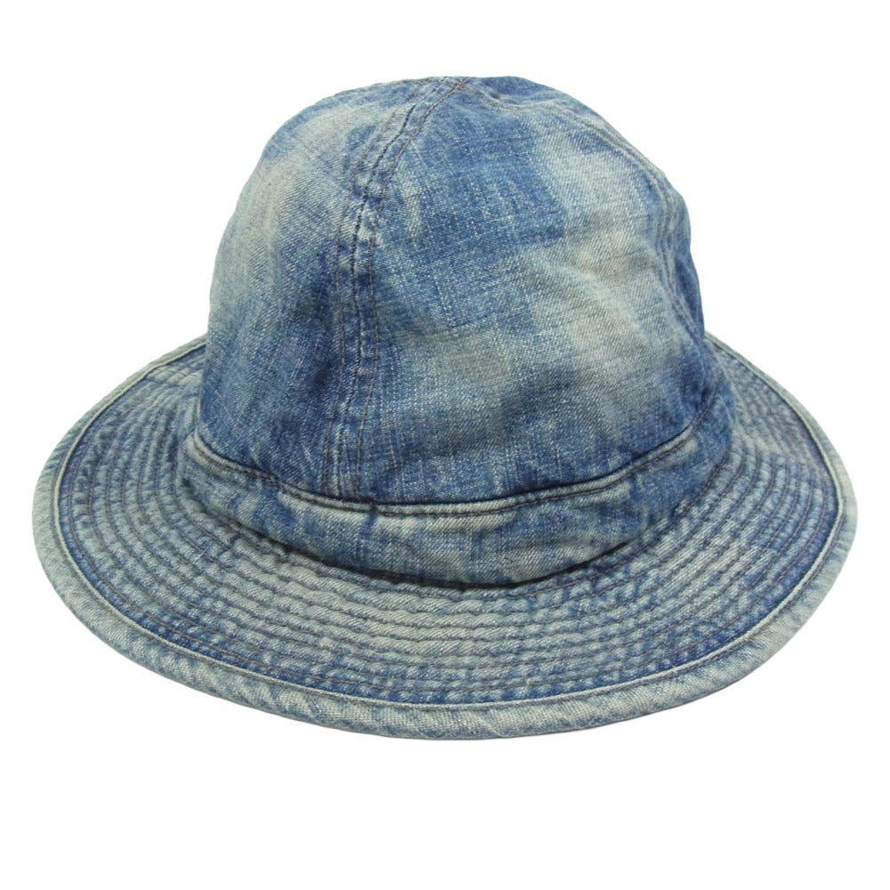 BOWWOW バウワウ BW241-UADH US ARMY M37 DENIM HAT ヴィンテージ加工 デニム ハット 帽子 インディゴブルー系【新古品】【未使用】【中古】