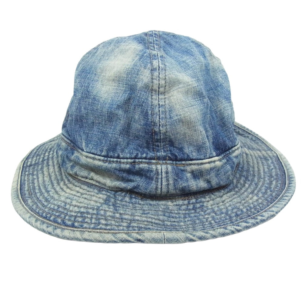 BOWWOW バウワウ BW241-UADH US ARMY M37 DENIM HAT ヴィンテージ加工 デニム ハット 帽子 インディゴブルー系【新古品】【未使用】【中古】